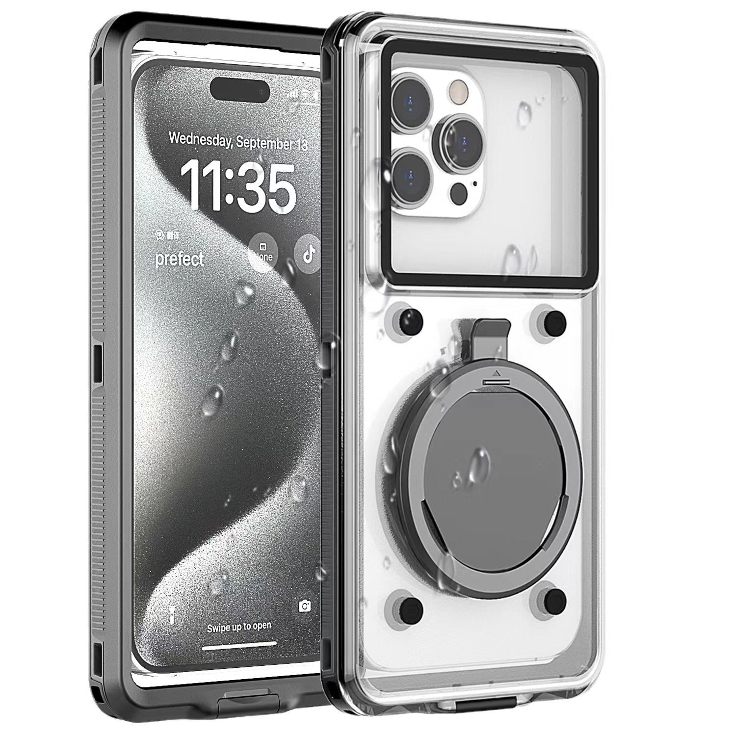 Universal Waterproof Phone Case 6.9" - Shockproof & Touchscreen Compatible