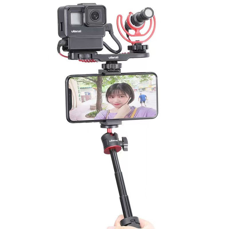 ULANZI MT-08 Selfie Stick Tripod with 4.7" Extension Pole for Group Photos and Vlogging