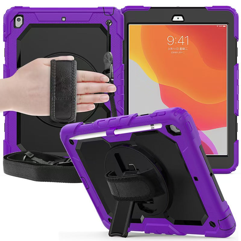 Robustrion iPad 10.2" Armor Case - 360° Rotating Hand Strap