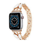 White Elegant Stainless Steel Fashion Watch Strap with Butterfly Clasp - BeezSpeed