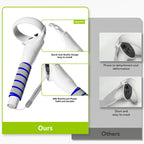 White Meta Oculus Quest 2 Handle Attachment - VR Grips & Golf Club Adapter _ BeezSpeed