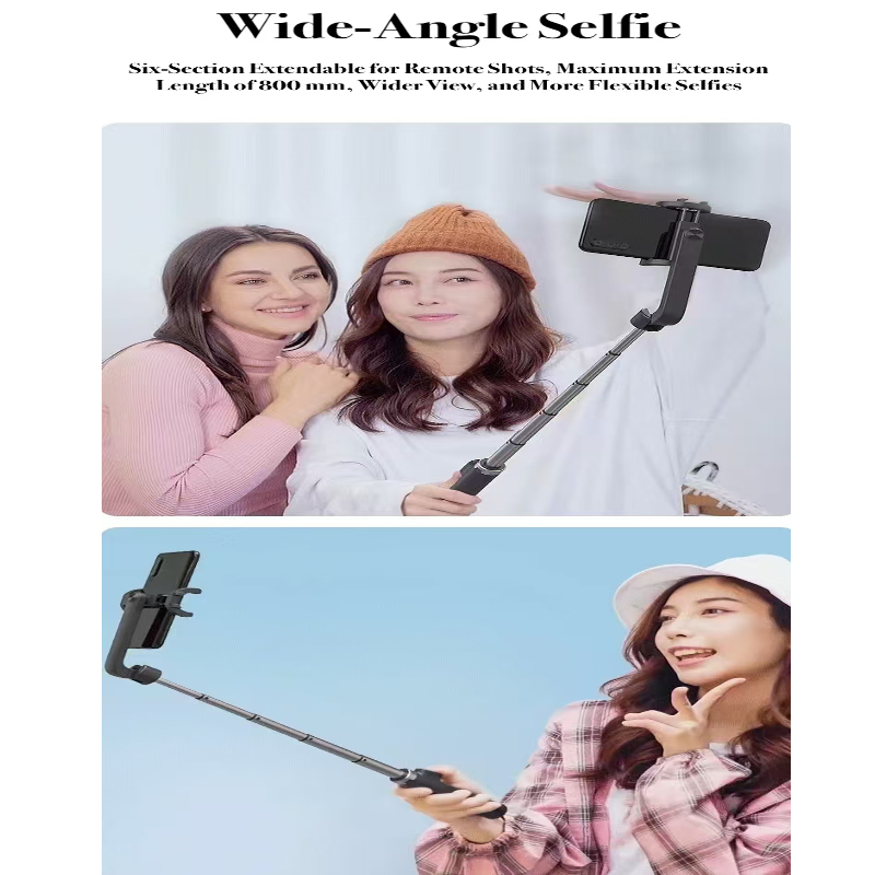 Wide-Angle Selfie Pro360 Mini Selfie Stick with Bluetooth Remote & Tripod Stabilizer - BeezSpeed