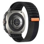 Woven Nylon Sport Loop Strap for Samsung Galaxy Watch Ultra 47mm - Black