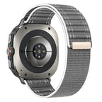 Woven Nylon Sport Loop Strap for Samsung Galaxy Watch Ultra 47mm - Gray