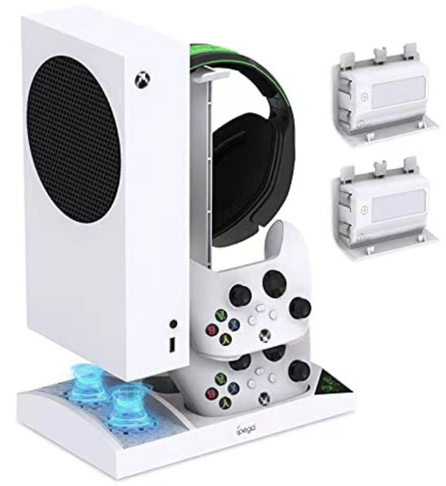 4-in-1 Vertical Stand Cooling Fan & Charging Station for Xbox Series S