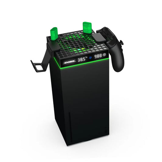Xbox Series X/S Cooling Fan - Fast Charger Station with RGB & Batteries - BeezSpeed