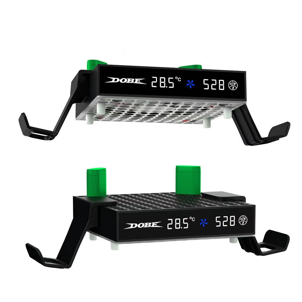 Smart Xbox Series X/S Cooling Fan Station with Rechargeable Batteries & RGB 