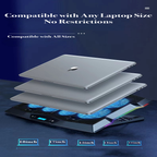 Ergonomic Gaming Laptop Stand with 8 Fans and Graphene Panel for Optimal Cooling