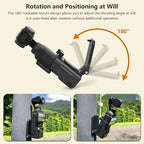 Adjustable Magnetic Stand for DJI Osmo Pocket 3 - Rotation and Positioning at Will