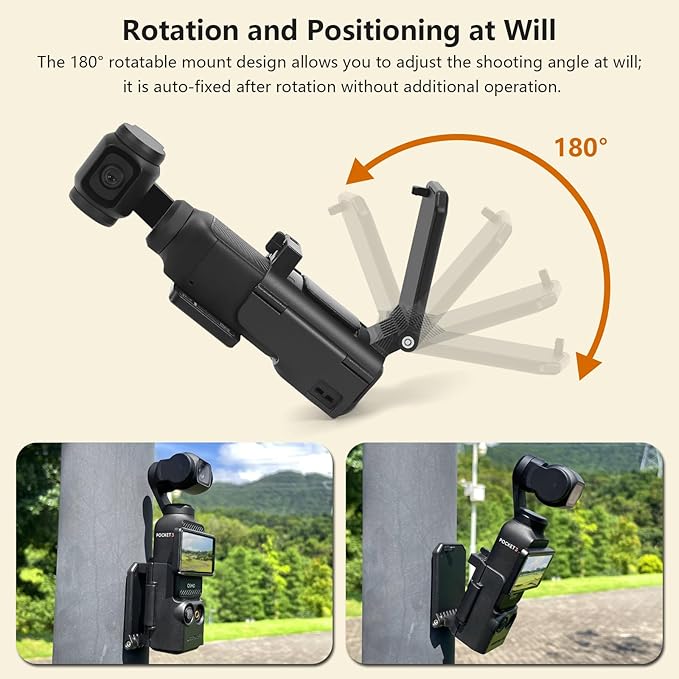 Adjustable Magnetic Stand for DJI Osmo Pocket 3 - Rotation and Positioning at Will