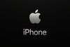 Black-Background with iPhone Apple Logo inside and text under the logo 