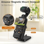 DJI Osmo Pocket 3 Mount Stand with Powerful Magnets and Adjustable Tilt - Amazer Magnetic Mount Desig