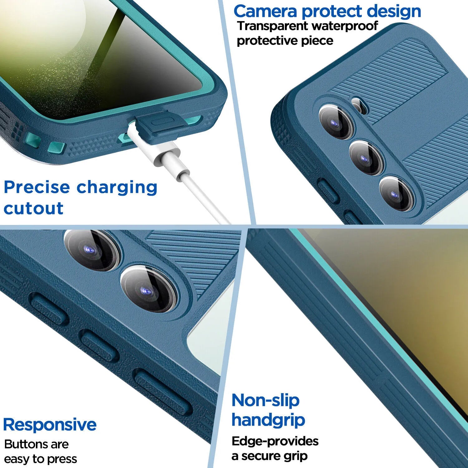 360° Rugged Case for Samsung Galaxy S23 - IP68 Waterproof & Shockproof