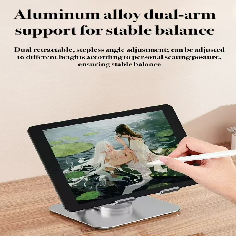360° Rotating Adjustable Laptop & Tablet Cooling Stand - Aluminum Alloy