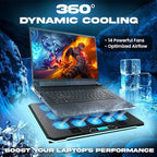 Cooling Pad with 14 Powerful Fans for Laptops up to 17 Inches