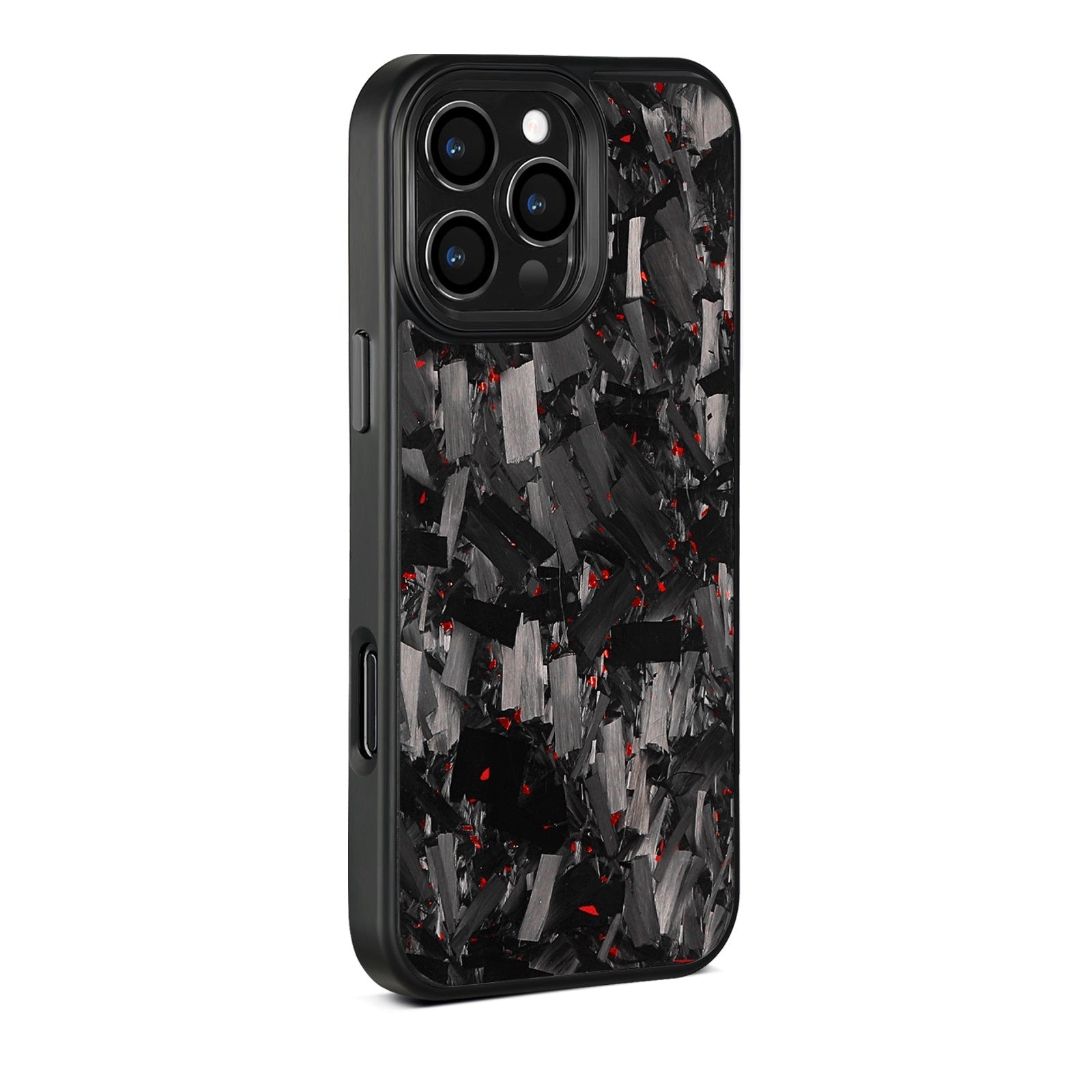 iPhone Case 13-16 Series – Forged Carbon Fiber | MagSafe | Red