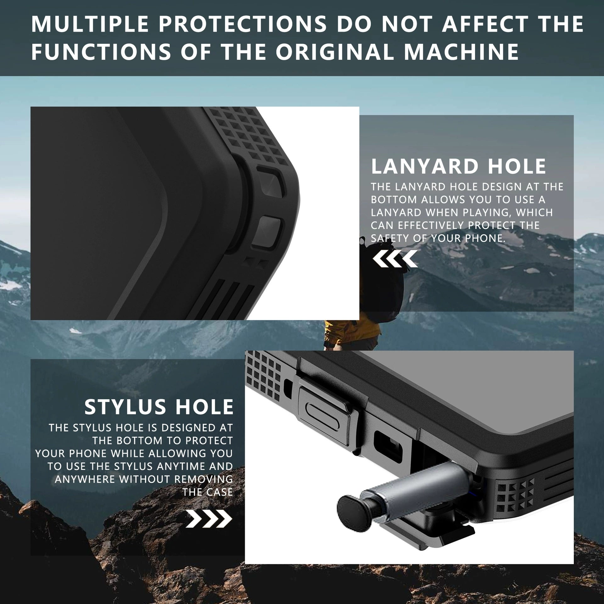 Shockproof Defender Case for Samsung S24 Series, Dirt proof & Dust proof