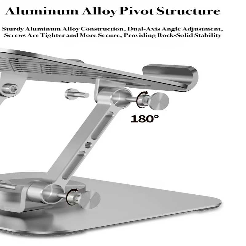 360° Rotating Adjustable Laptop & Tablet Cooling Stand - Aluminum Alloy