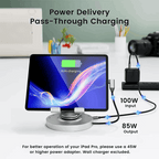 8-in-1 AUFULA docking hub with 360° rotation, USB-C, 4K HDMI, and data transfer speeds up to 5Gbps