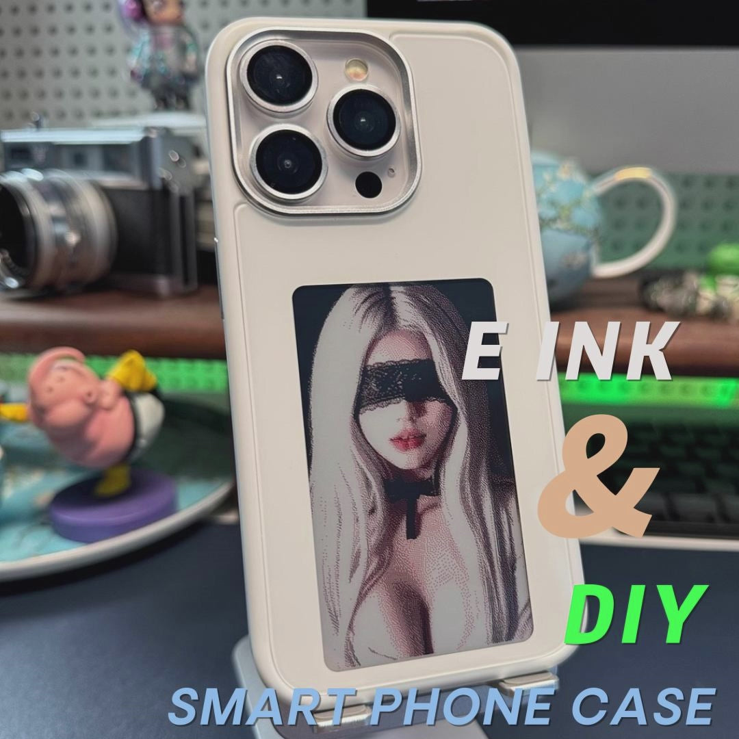AI Smart E-Ink DIY NFC Phone Case for iPhone 13/14/15