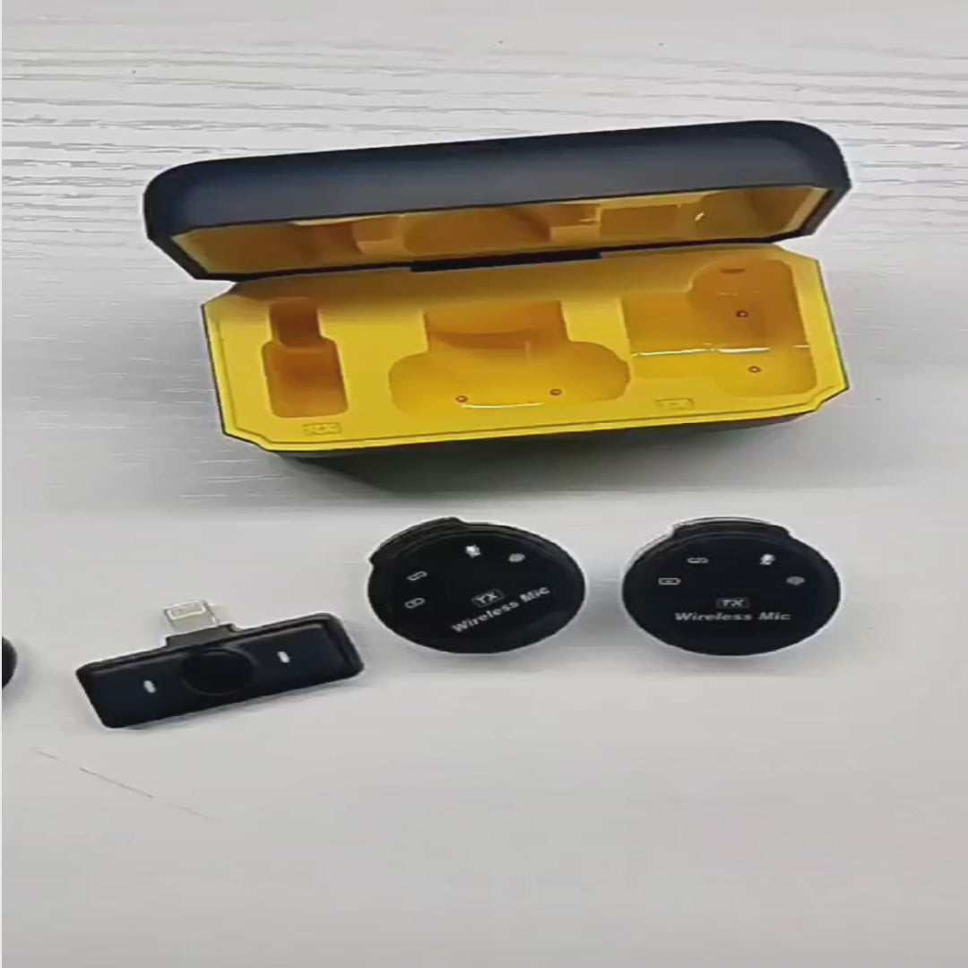 Compact Wireless Mic with USB-C Compatibility for Streaming and Interviews