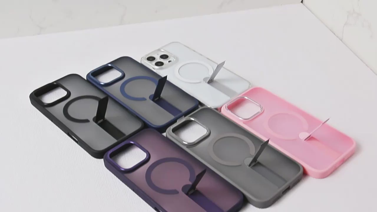 iPhone 13-16 MagSafe Compatible Transparent Case with Kickstand Ring | Intro
