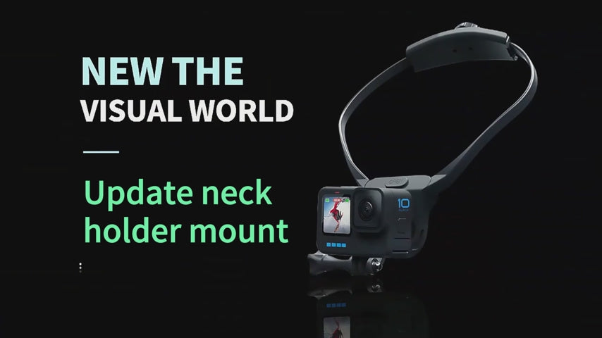 Hands-Free Neck Mount for GoPro 9/10/11/12 - POV/Vlog Shooting - BeezSpeed