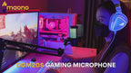 MAONO DGM20S USB Gaming Microphone with Noise Cancellation and RGB Lighting