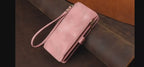 Magnetic Trifold Wallet Case for Samsung/iPhone - Retro Leather Design BeezSpeed