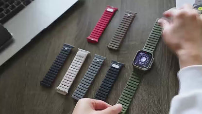 Breathable Magnetic Silicone Strap for Apple Watch Ultra & Series 1–9 | Intro