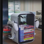 Game Storage Tower Organizer PS5/Xbox/Switch - 18 Disks | 4 Controller Holders - BeezSpeed