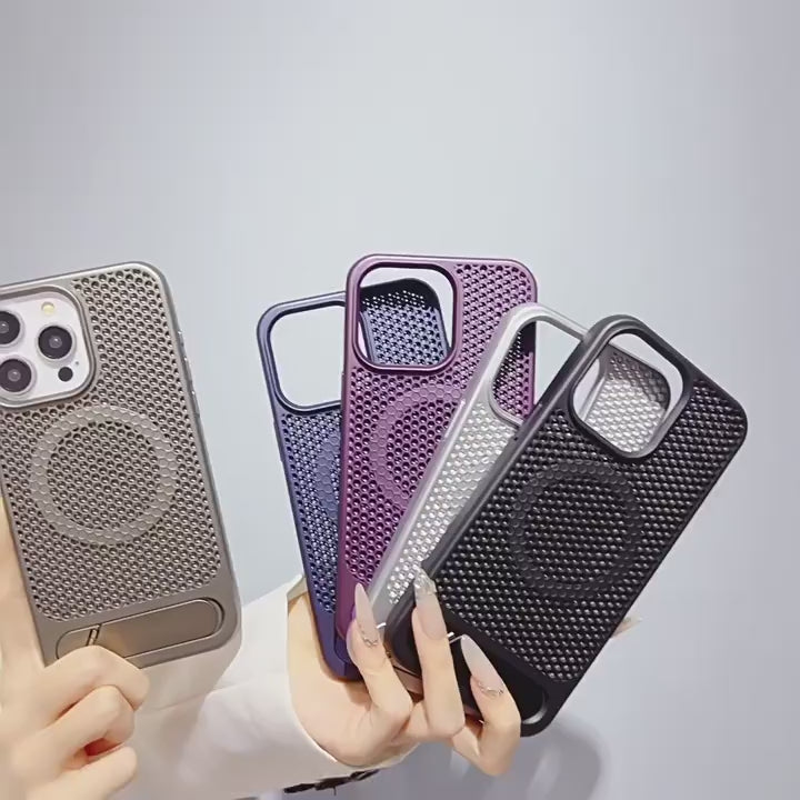 iPhone 13–16 Cooling Case with Kickstand & Drop Protection | MagSafe | Intro