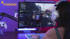 USB Condenser Microphone with Adjustable RGB Lighting for Streaming and Gaming