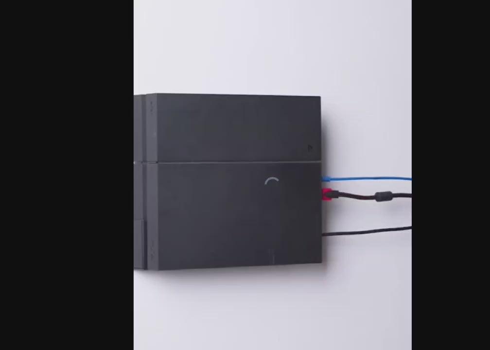 PS4 Wall Mount Stand - Durable Design for Safe Console Storage and Easy Access
