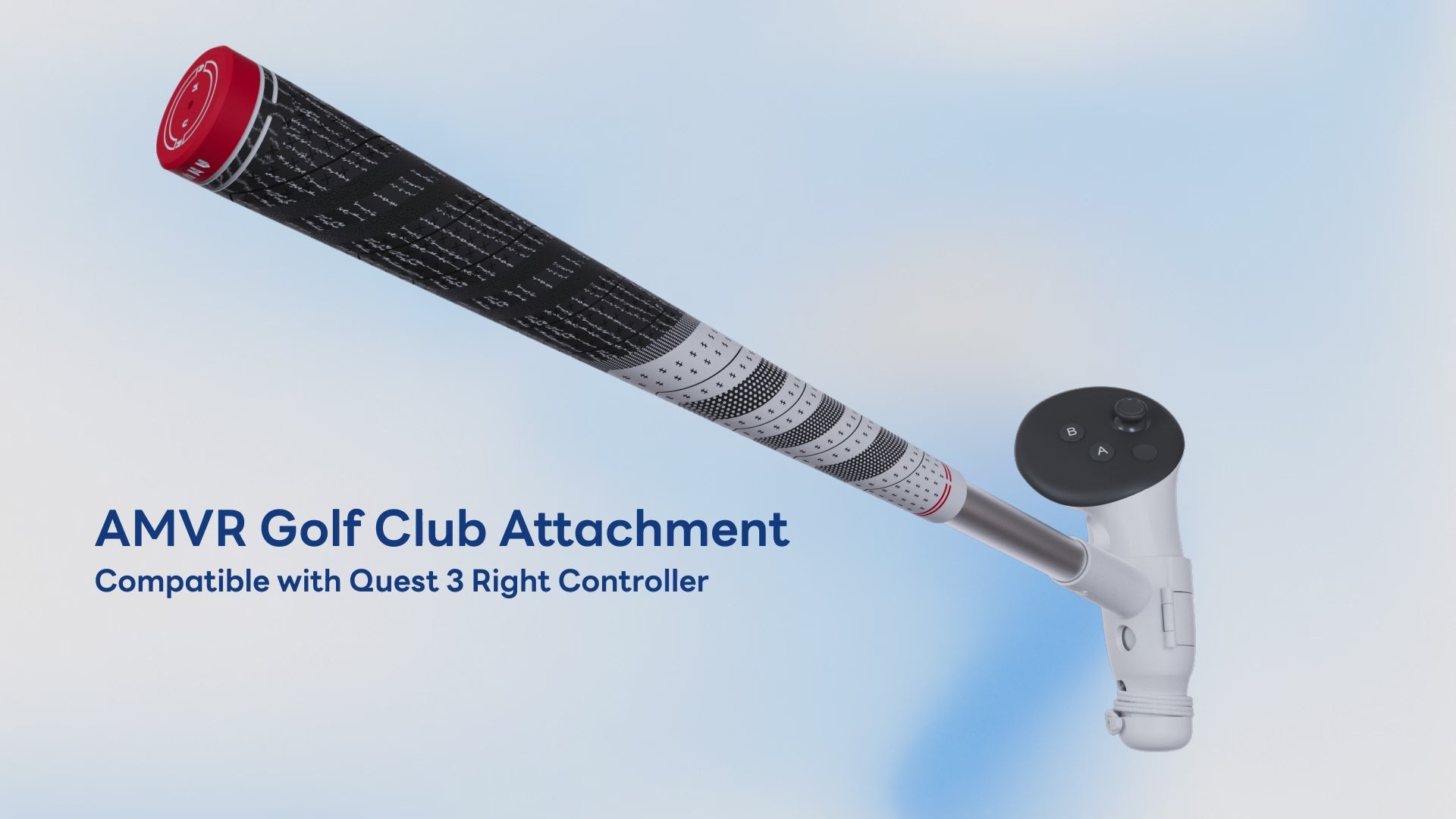 AMVR Golf Club Attachment for Meta Quest 3 - Non-Slip Grip Design