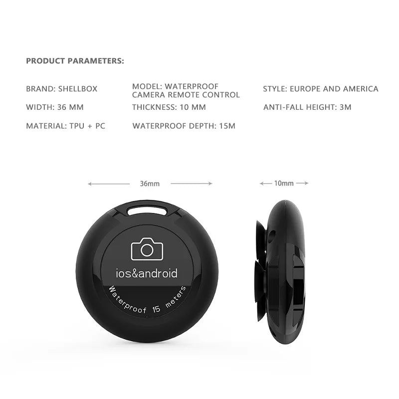 15M Waterproof Remote Shutter for iPhone & Samsung - Diving Photos