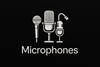 Remove Logo name Tagline and change to "Microphones"