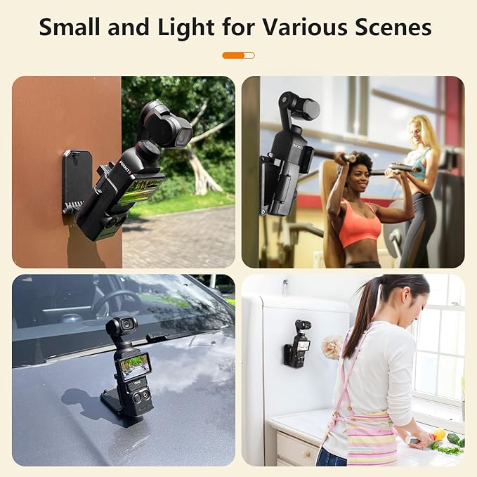 small light Magnetic Mount Stand for DJI Osmo Pocket 3 – 180° Adjustable Suction Holder - BeezSpeed