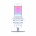White  HyperX QuadCast S RGB USB Microphone with Shock Mount | Streaming/Gaming/Podcasts - BeezSpeed