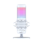White  HyperX QuadCast S RGB USB Microphone with Shock Mount | Streaming/Gaming/Podcasts - BeezSpeed